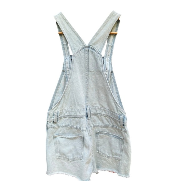 Old Navy girls Light Blue Denim Overalls 4Th July inspired size 14 - Picture 8 of 13